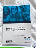 Basisbegrippen statistiek voor maatschappijwetensc, Ophalen of Verzenden, Nieuw, Hubert Mia