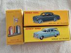 Lot nr. 13 _ Dinky Atlas (2x Peugeot 403 + pompe), Enlèvement ou Envoi, Comme neuf, Voiture, Dinky Toys