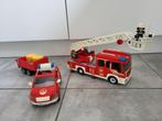 PLAYMOBIL, "BRANDWEERWAGEN EN BRANDWEERVOERTUIG EN AANHANGWA, Kinderen en Baby's, Speelgoed | Playmobil, Los Playmobil, Zo goed als nieuw