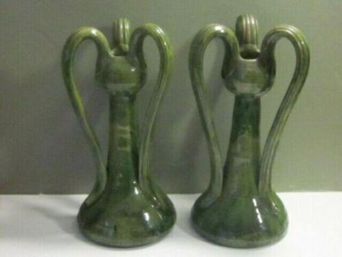 Belgische Art Nouveau vazen 1900 Vlaanderen Kortrijk Torhout, Antiek en Kunst, Antiek | Keramiek en Aardewerk, Ophalen of Verzenden