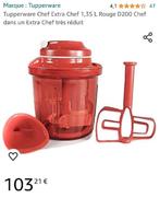 Tupperware blenderrobot Le Grand Chef rood, Ophalen of Verzenden, Zo goed als nieuw