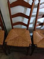 6 antieke stoelen met rieten zitting, Ophalen