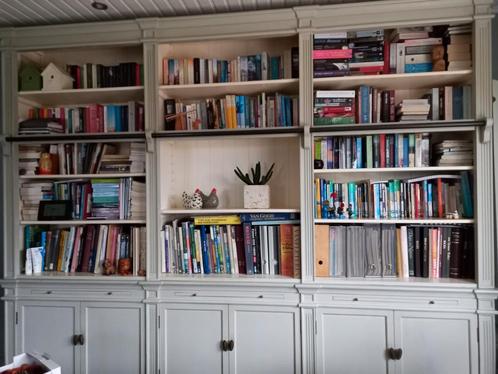 Landelijke boekenkast, Huis en Inrichting, Kasten | Boekenkasten, Gebruikt, Met deur(en), Ophalen