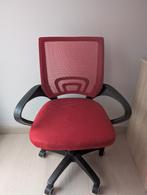 Chaise de bureau rouge, Ophalen, Zo goed als nieuw, Rood, Bureaustoel