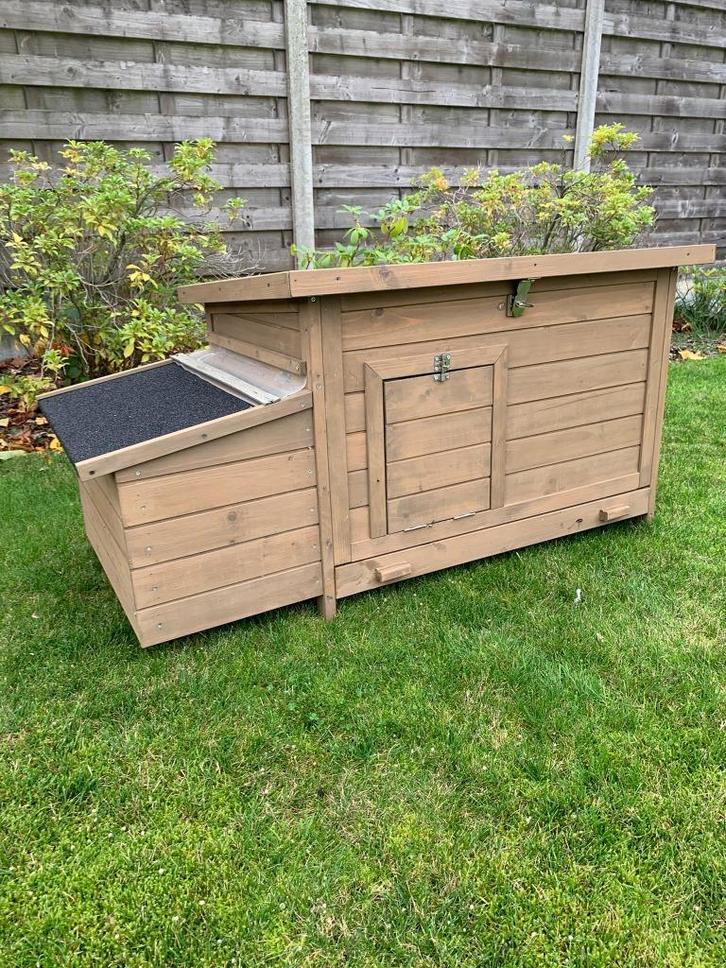 kippenhok met mestlade, Dieren en Toebehoren, Pluimvee | Toebehoren, Zo goed als nieuw, Kippenhok of Kippenren, Ophalen