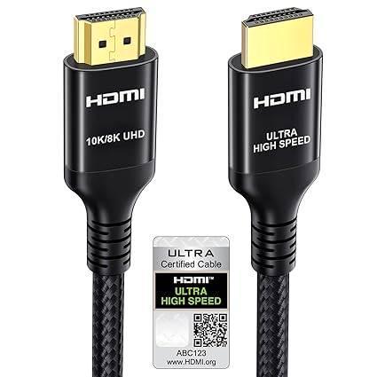10K 8K | Câble HDMI 2.1 | 2 m | LIVRAISON GRATUITE, TV, Hi-fi & Vidéo, Câbles audio & Câbles de télévision, Neuf, Câble HDMI, 2 à 5 mètres