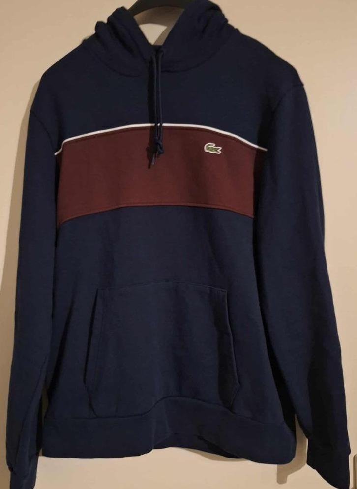 Prachtige hoodie van Lacoste. XL, Kleding | Heren, Truien en Vesten, Zo goed als nieuw, Maat 56/58 (XL), Blauw, Verzenden