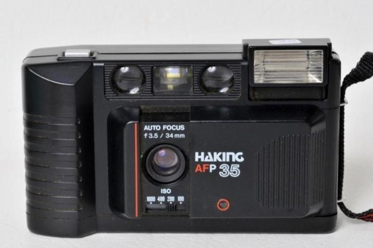 Haken AF P 35. Compact zilver, Audio, Tv en Foto, Fotocamera's Analoog, Gebruikt, Compact, Ophalen of Verzenden