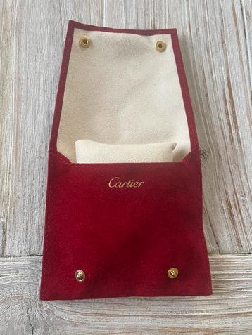 Cartier horloge tasje fluweel rood nieuw. beschikbaar voor biedingen