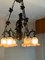 Antieke lampen, Huis en Inrichting, Lampen | Kroonluchters, Ophalen, Gebruikt, Glas, Antiek