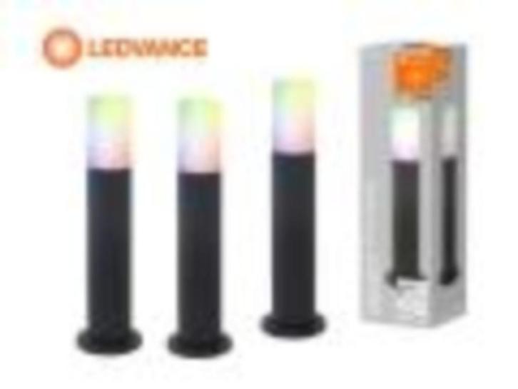 4 x Ledvance Smart + Wifi Tuinpaal, RGB+W / IP44,, Tuin en Terras, Buitenverlichting, Nieuw, Staande lamp, Kunststof, Led, Smartlamp
