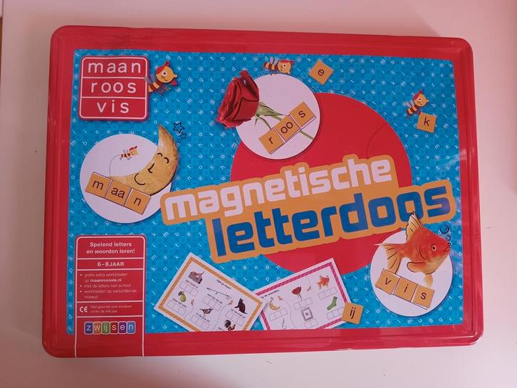 Magnetische letterdoos speel, Kinderen en Baby's, Speelgoed | Educatief en Creatief, Zo goed als nieuw, Ontdekken, Ophalen of Verzenden