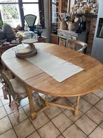 Massief eiken tafel, Huis en Inrichting, Kasten |Televisiemeubels, Ophalen, Zo goed als nieuw, Landelijk