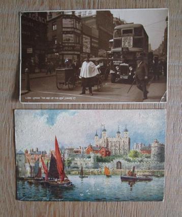 oude postkaarten Londen en New York beschikbaar voor biedingen
