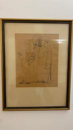 Petite peinture encre noire de l'artiste Jean Oosterlynck, Ophalen