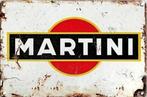 Metalen reclamebord Martini logo - retro vintage mancave, Verzamelen, Ophalen of Verzenden, Zo goed als nieuw, Reclamebord