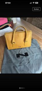 Gele handtas Nathan Baume, Handtassen en Accessoires, Tassen | Damestassen, Ophalen, Zo goed als nieuw, Handtas