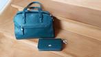 Groene handtas + Portemonnee., Handtassen en Accessoires, Tassen | Damestassen, Ophalen, Gebruikt, Groen, Handtas