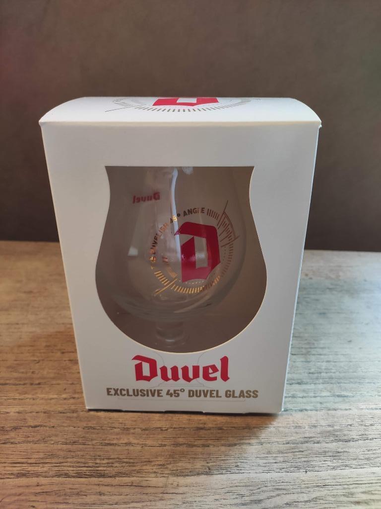 Duvel collector glas 'THE DUVELISH 45 ANGLE' , nieuw, Ophalen, Nieuw, Glas of Glazen, Duvel
