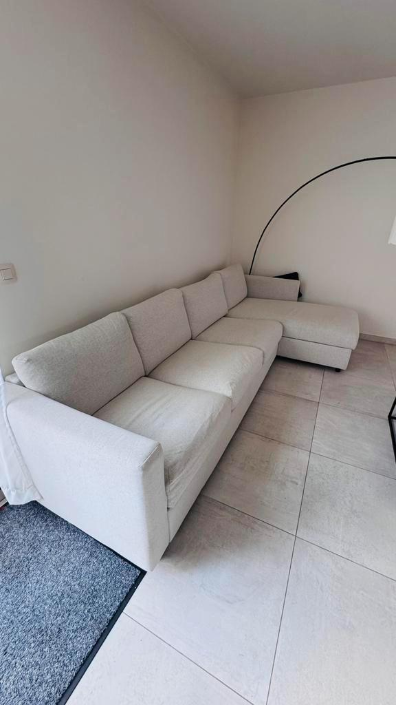 Complete zithoek zetel, Huis en Inrichting, Zetels | Complete zithoeken, Zo goed als nieuw, Stof, Ophalen