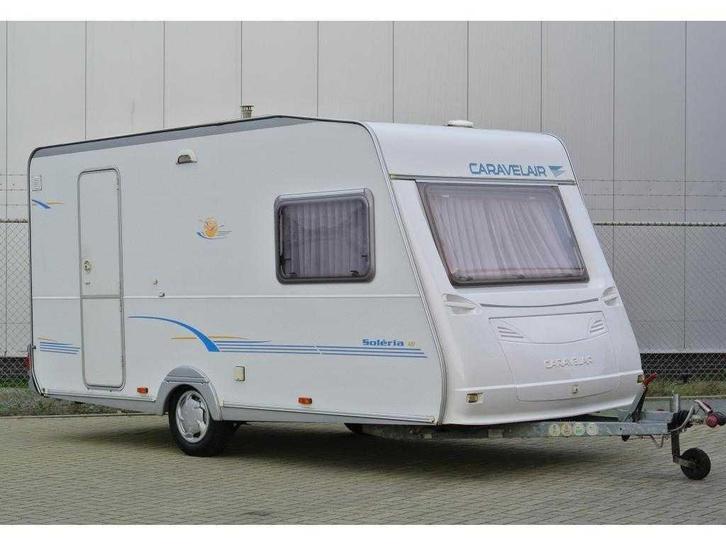 caravan caravalair 420 solerio, Caravans en Kamperen, Caravans, Particulier, tot en met 3, 750 - 1000 kg, Treinzit, Caravelair