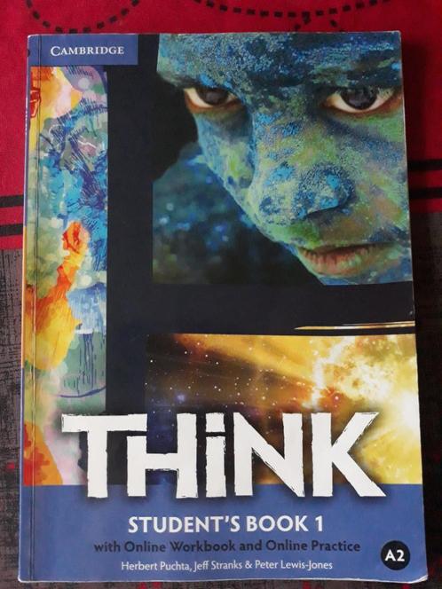Livre scolaire Think student’s book 1 Cambridge, Livres, Livres scolaires, Utilisé, Anglais, Secondaire, Enlèvement ou Envoi