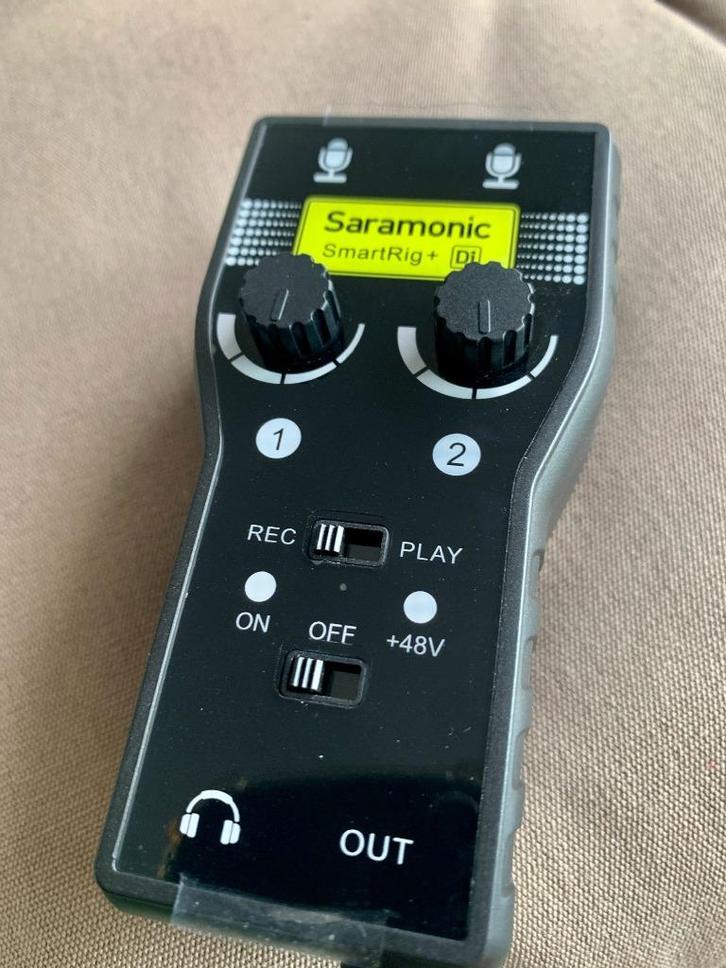 Saramonic SmartRig Geluidsadapter met hoesje, Audio, Tv en Foto, Professionele apparaten, Zo goed als nieuw, Audio, Ophalen