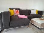 Zetel + poef, Huis en Inrichting, Ophalen, 125 cm of meer, 125 cm of meer, Zo goed als nieuw