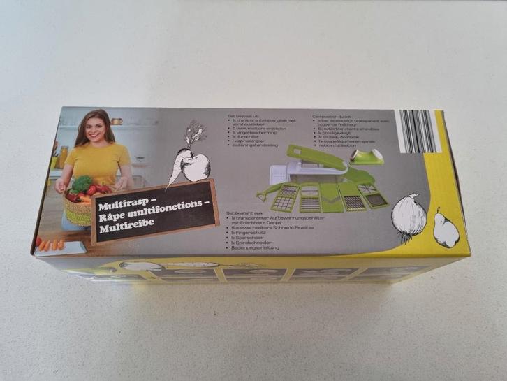 Multirasp + spiraalsnijder, Huis en Inrichting, Keuken | Keukenbenodigdheden, Zo goed als nieuw, Ophalen of Verzenden