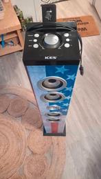 Bluetooth speaker tower merk ices TE koop / te ruil, Zo goed als nieuw, 60 tot 120 watt, Complete surroundset, Ophalen