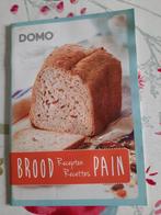 Livre recettes pain Domo, Machine à pain Domo, Leysen Wynants, Ophalen of Verzenden, Zo goed als nieuw