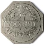 Vooruit Gent, token: 20 frank 1930, Ophalen of Verzenden, Overige materialen