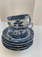 Petit service à thé bleu blanc : 2 tasses + 5 sous-tasses, Maison & Meubles, Tasse(s) et/ou soucoupe(s), Wedgwood, Enlèvement