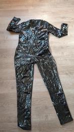 Pvc wetlook catsuit, Verzenden, Zwart, Body of Korset