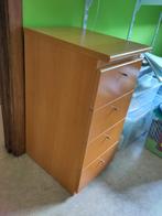 Lade (nacht)kast, hout look., Huis en Inrichting, Ophalen, Minder dan 50 cm, Zo goed als nieuw, 3 of 4 laden