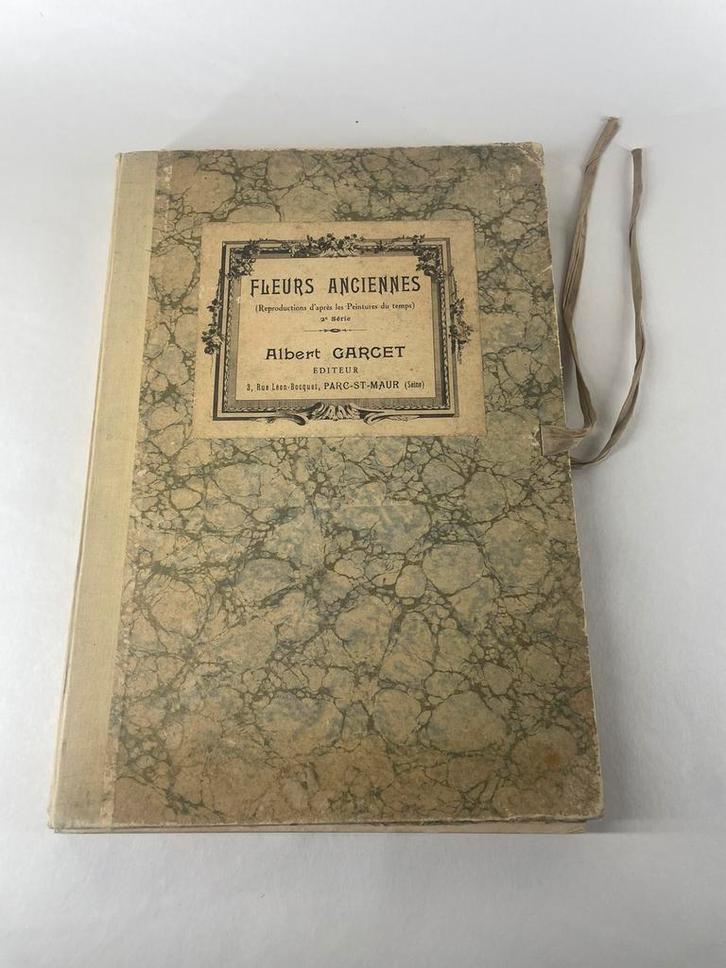 Fleurs anciennes, Garcet, 1930? Bloemen prenten, Antiek en Kunst, Curiosa en Brocante, Ophalen of Verzenden