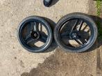 Zwarte set wielen volledig voor honda wallaroo, Fietsen en Brommers, Brommeronderdelen | Algemeen, Ophalen, Zo goed als nieuw