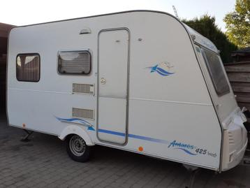 caravan, Caravans en Kamperen, Standaardzit, Dwarsbed, Particulier, Kachel