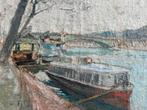 Peinture bateaux mouches Paul Auguste Masui 1888-1981 58-69c, Enlèvement
