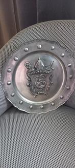 Grande assiette étain. Armoiries Malmedy., Antiquités & Art, Enlèvement ou Envoi