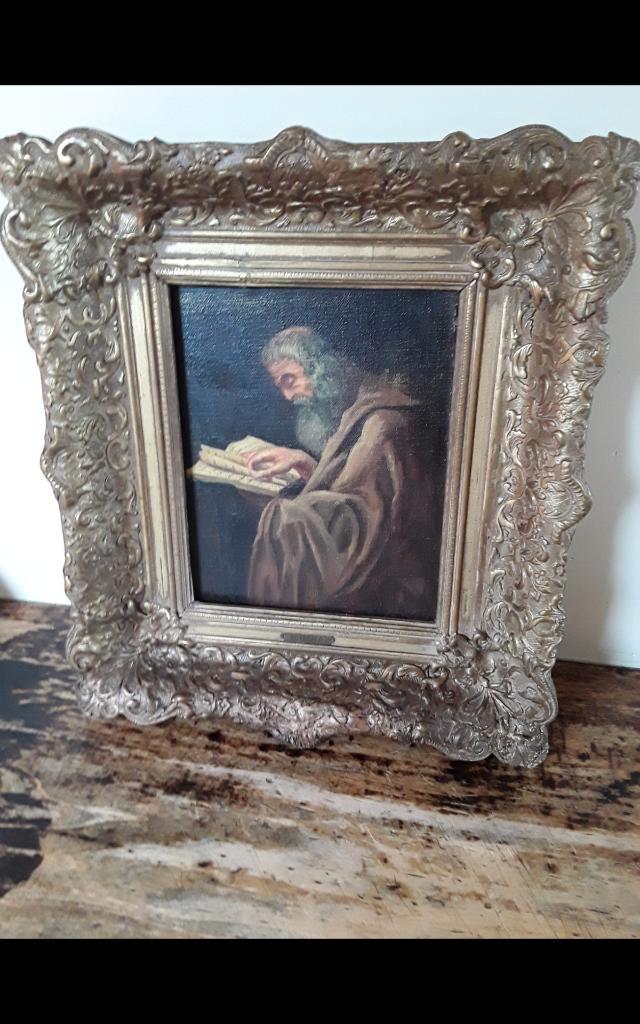 OUD SCHILDERIJ uit Frankrijk, Antiek en Kunst, Kunst | Schilderijen | Klassiek, Ophalen of Verzenden