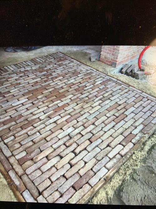 40 m² Oude Hollandse kleiklinkers – €60 per m², Tuin en Terras, Terrasdelen en Vlonders, Zo goed als nieuw, Ophalen