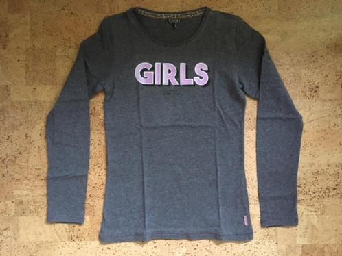 Donkergrijze longsleeve Vingino - maat 14j, Kinderen en Baby's, Kinderkleding | Maat 164, Zo goed als nieuw, Meisje, Shirt of Longsleeve