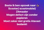 Gratis ophalen zitmaaier , scooter , scootmobiel, Tuin en Terras, Ophalen of Verzenden