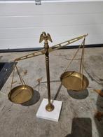 Adelaar koperen weegschaal, marmeren voet, Ophalen of Verzenden, Koper