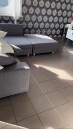 Moderne hoekzetel, stevig en netjes – kleine vlekken, Ophalen, 250 tot 300 cm, Gebruikt, Hoekbank