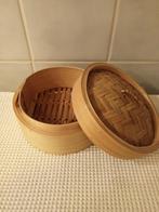 stoommandje van bamboe 15cm, Ophalen of Verzenden, Zo goed als nieuw, Overige materialen, Pot, Bus of Blik