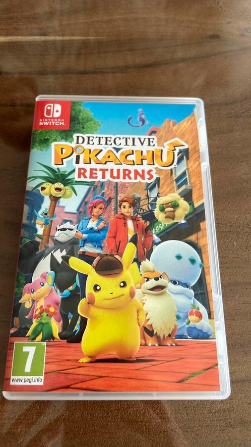 Detective Pikachu Returns, Games en Spelcomputers, Games | Nintendo Switch, Zo goed als nieuw, Avontuur en Actie, Vanaf 7 jaar