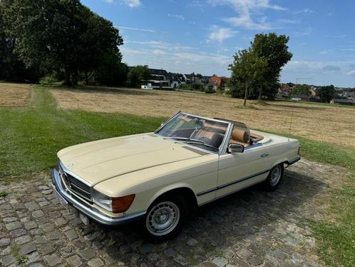 Mercedes SL280 1982 47100km cabrio hardtop, Auto's, Mercedes-Benz, Particulier, SL, Elektrische ramen, Lederen bekleding, Lichtmetalen velgen