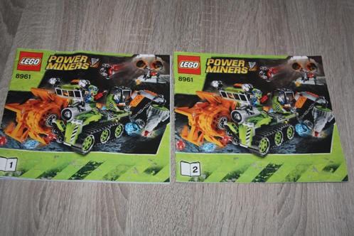 Lego bouwboekjes , deel 1 en 2 nr 8961 , Power Miners, Kinderen en Baby's, Speelgoed | Duplo en Lego, Gebruikt, Lego, Ophalen of Verzenden